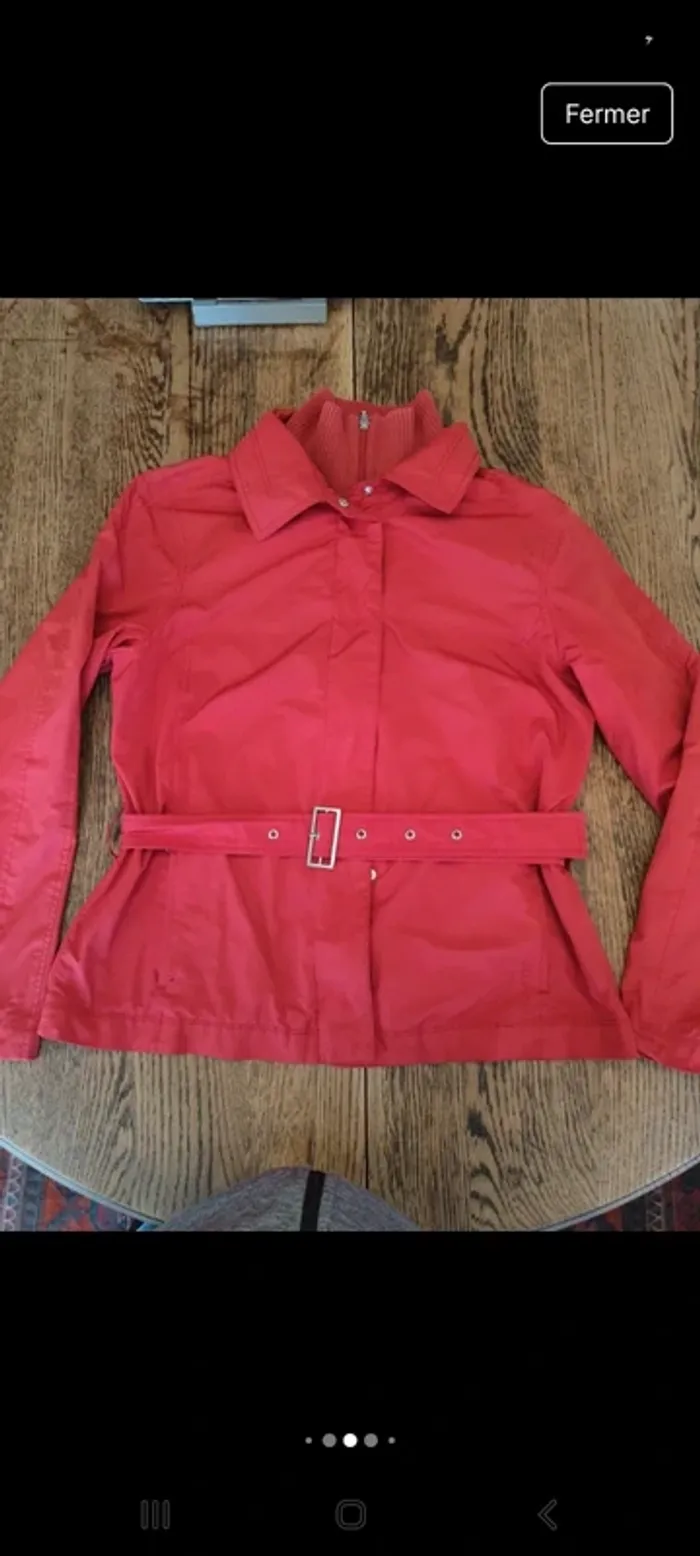 Jolie Veste coupe vent rouge St Oliver fr 42 - photo numéro 10