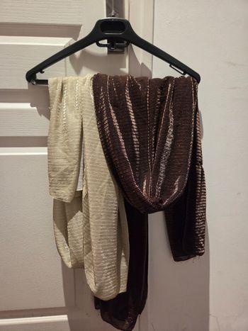 Lot de deux foulard paillette