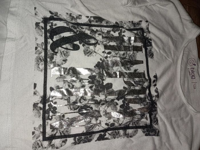 T-shirt manches longues fille Gémo taille 12 ans en très bon état - photo numéro 3