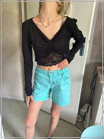 Crop top manche longue taille 38 marque shein *