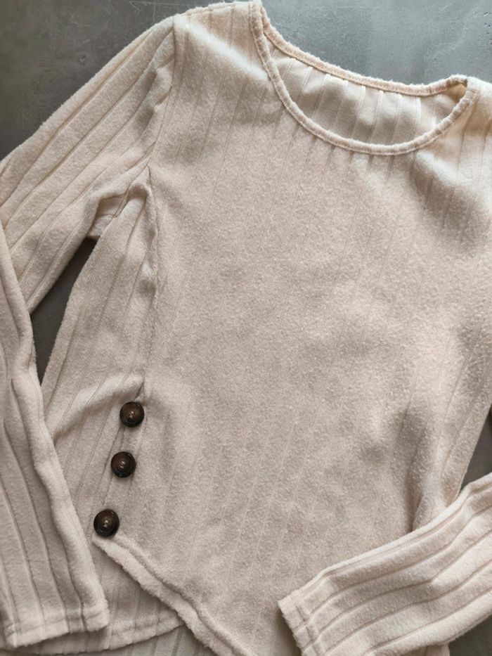 Pull fin beige - photo numéro 2