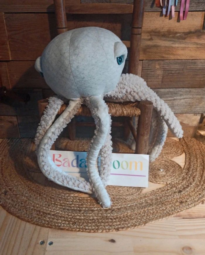 Peluche pieuvre bigstuffed 60 cm tbe