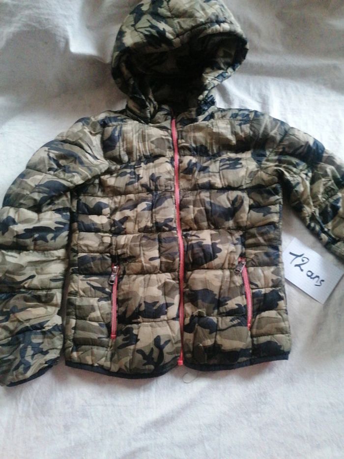 Doudoune mi saison camouflage kaki Coolcat