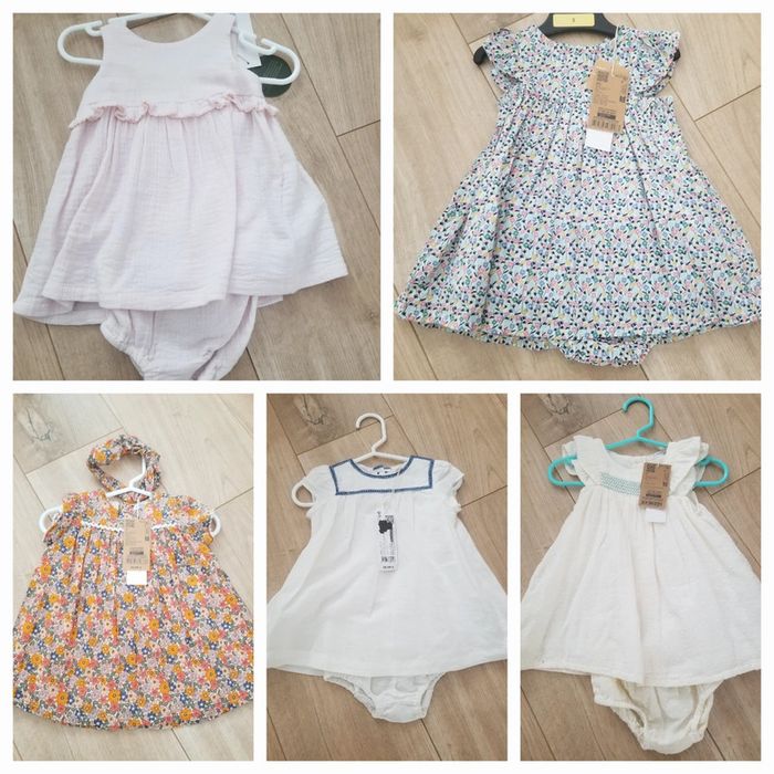 5 robes bout'chou 3mois