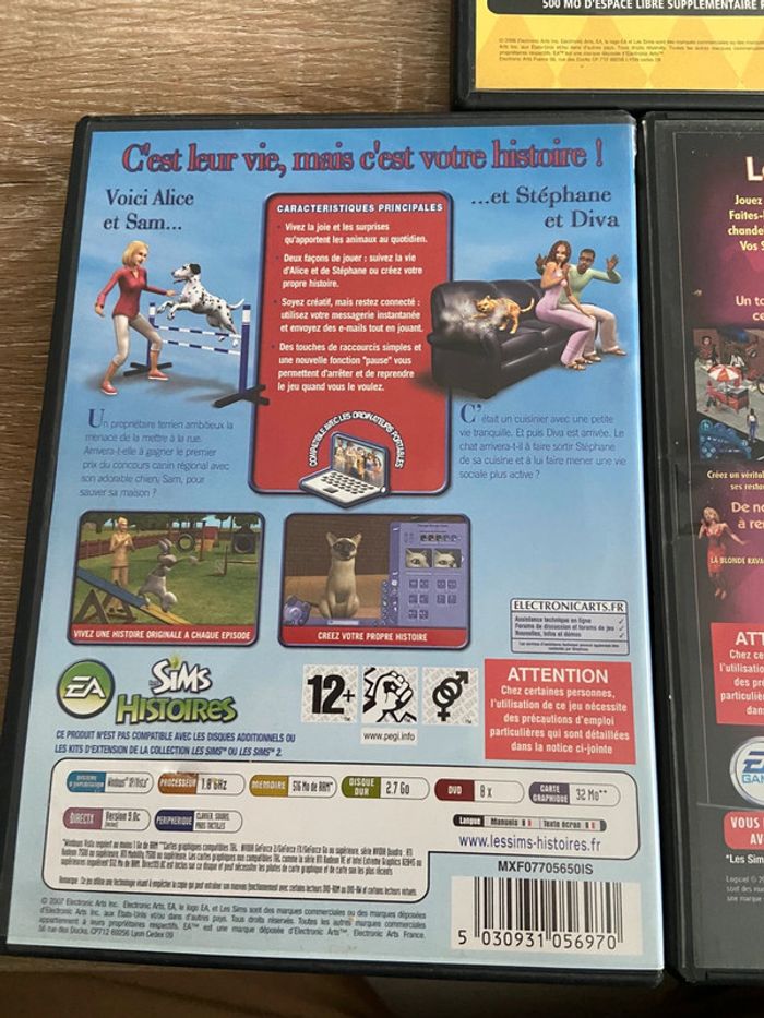 Lot de jeux sims pc vintage - photo numéro 3