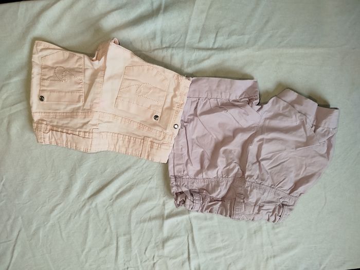 Lot de 2 shorts fille 24 mois - photo numéro 2