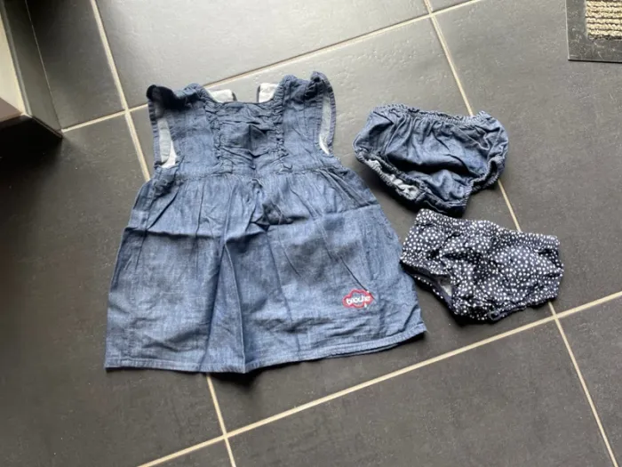 Ensemble robe jeans 2culottes