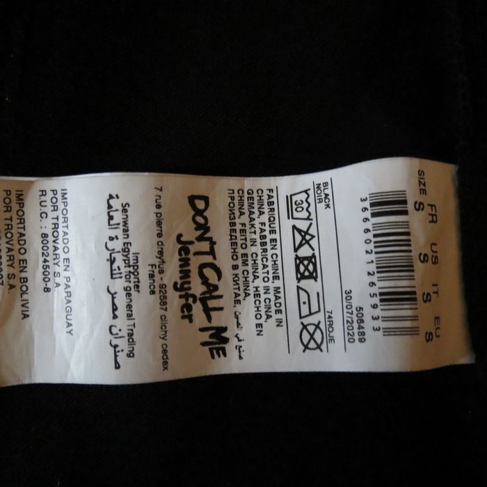 Veste légère noire “Don’t Call Me Jennyfer” – Taille S - photo numéro 9