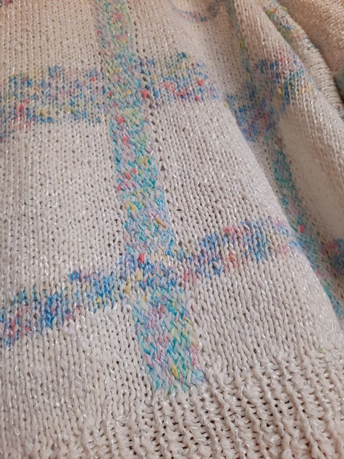 Pull tricoté Main blanc XL - photo numéro 5