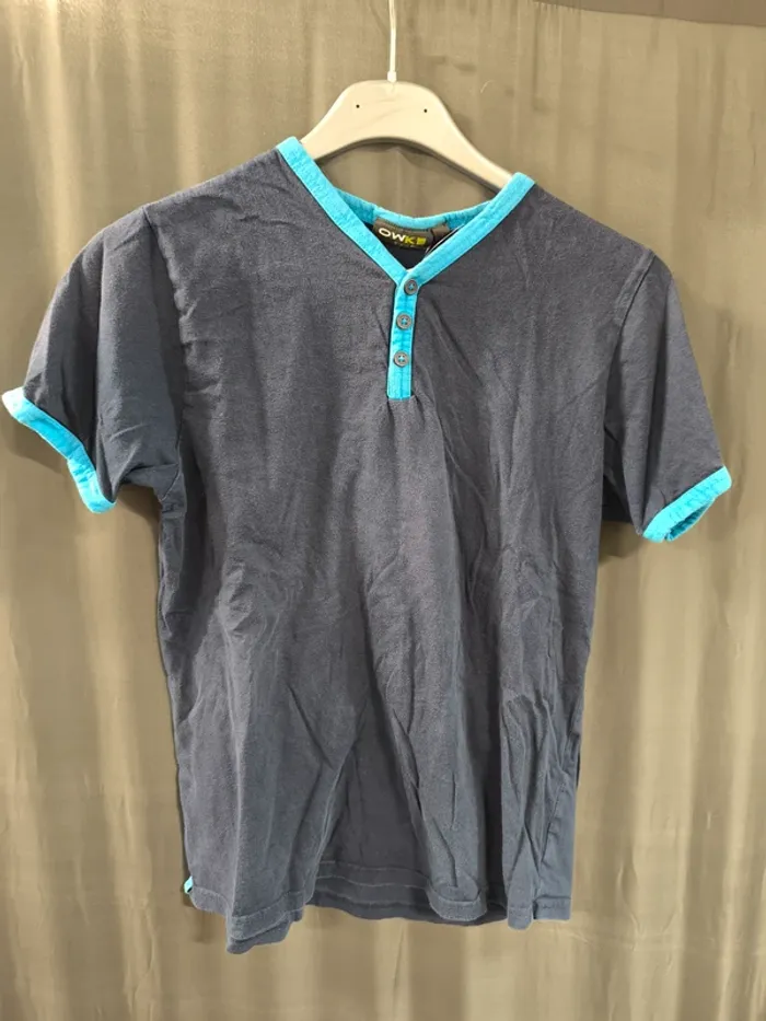 308938 tee-shirt MC bleu marine homme S OWk