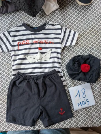 Tenue marin bébé garçon 18 mois