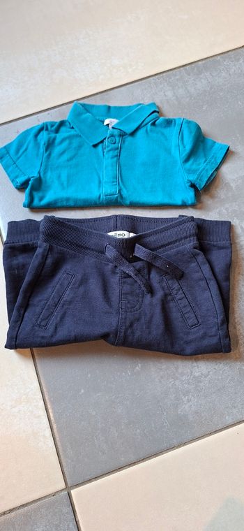 Ensemble polo et jogging 9 mois
