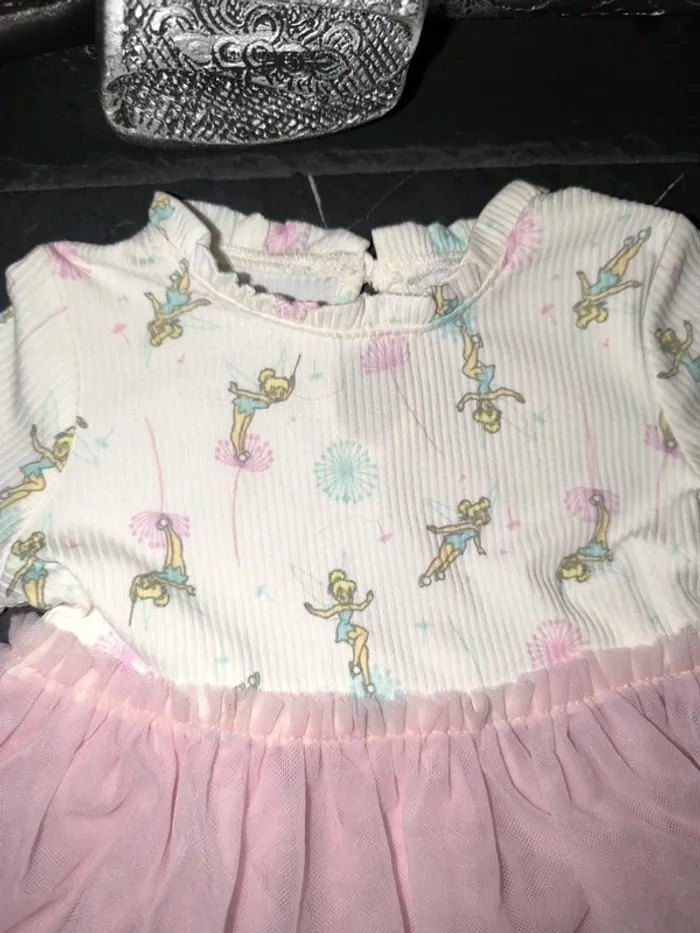 Robe de soirée fée clochette 6/9 mois 74cm jamais portée - photo numéro 3