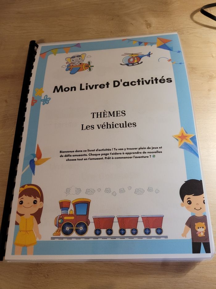 Livres d'activités les véhicules ✨️