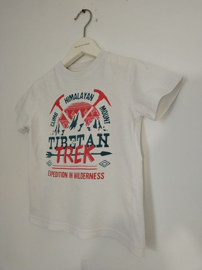 Tee shirt in extenso 5 ans blanc - photo numéro 2