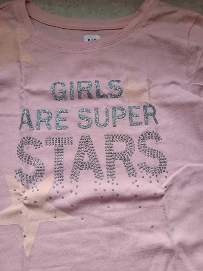 Tee shirt manches longues fille 10 ans - photo numéro 2