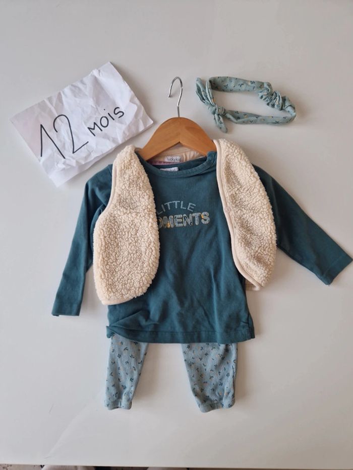 Ensemble 4 pièces kiabi 12 mois