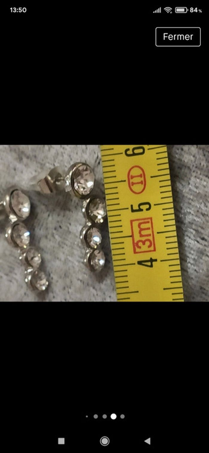 Boucles d'oreilles cristaux - photo numéro 5