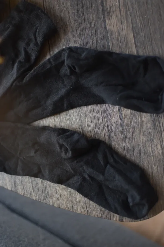 Chaussettes noires hautes - photo numéro 2