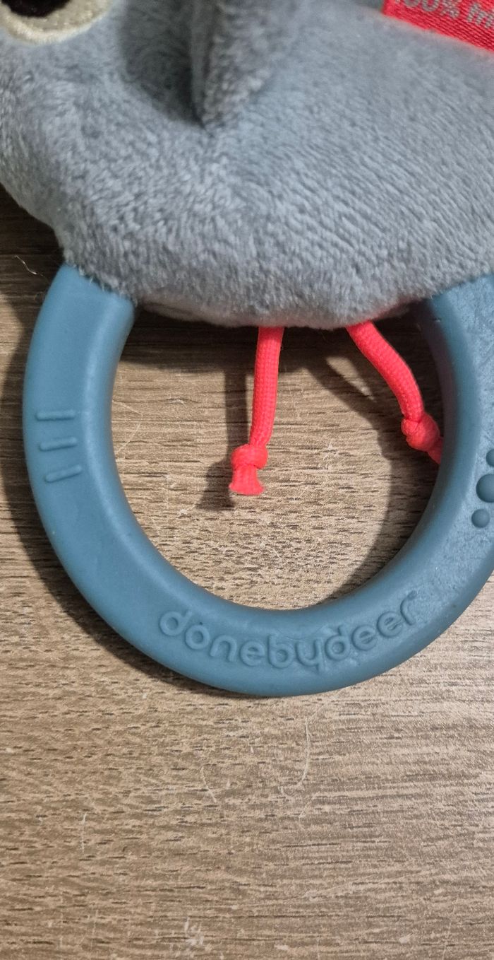 Hochet anneau en peluche - photo numéro 4