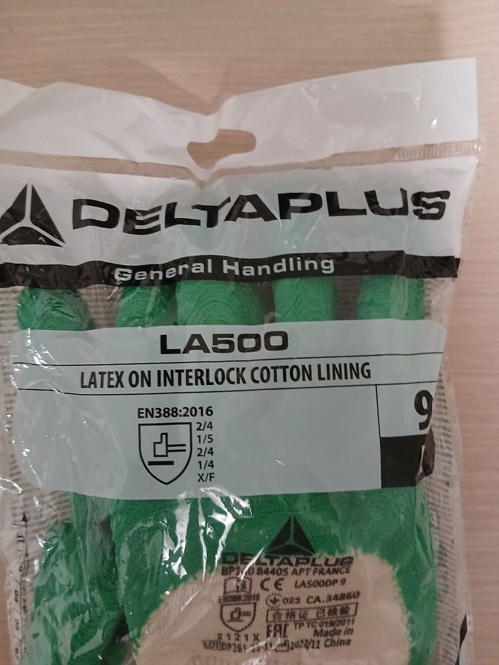 Paire de gant en latex neuve taille L marque deltaplus couleur vert - photo numéro 6