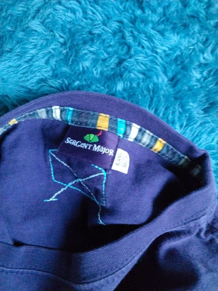 Tee shirt manche longue Violet Sergent Major 6ans - photo numéro 3