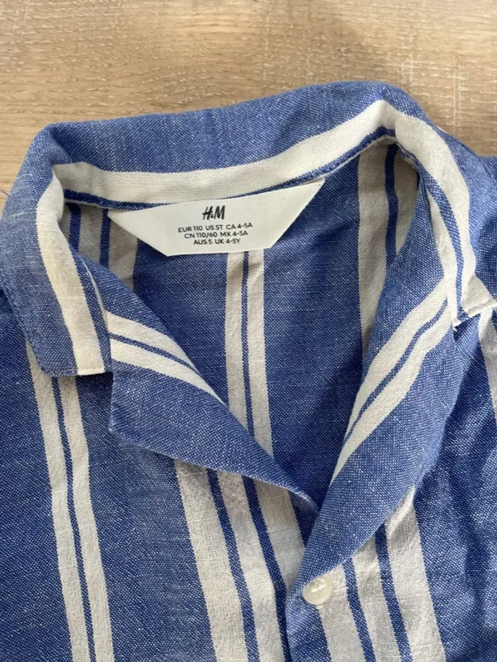 Ensemble tee-shirt + shirt H&M 4-5 ans - photo numéro 2