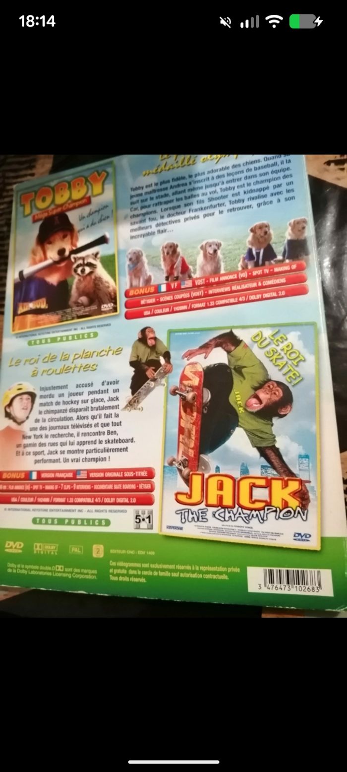 Lot de 2 DVD Jack et Tobby - photo numéro 5