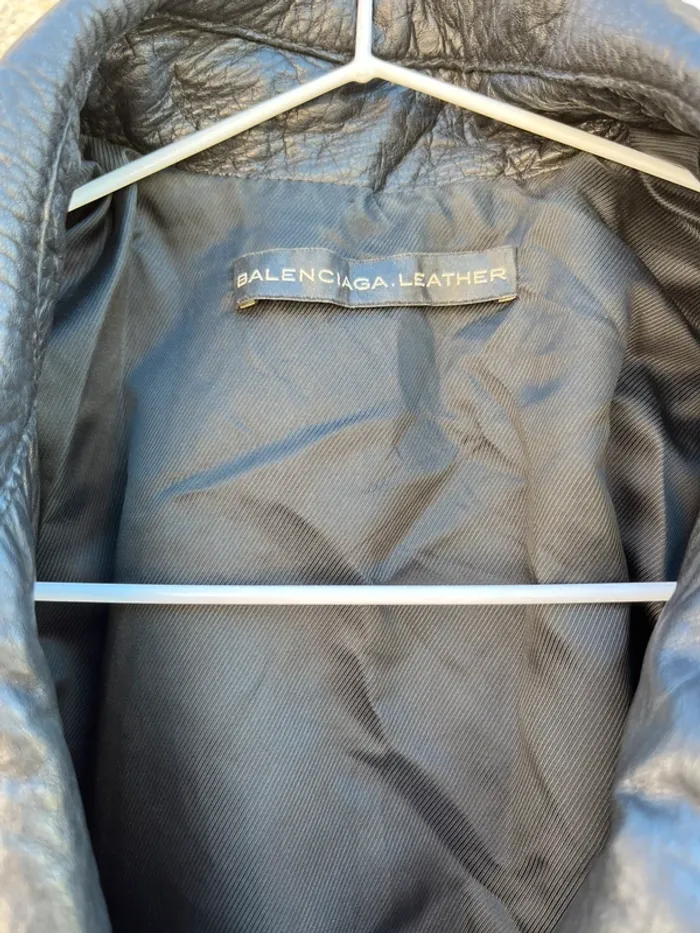 Veste en cuir Balenciaga - photo numéro 5