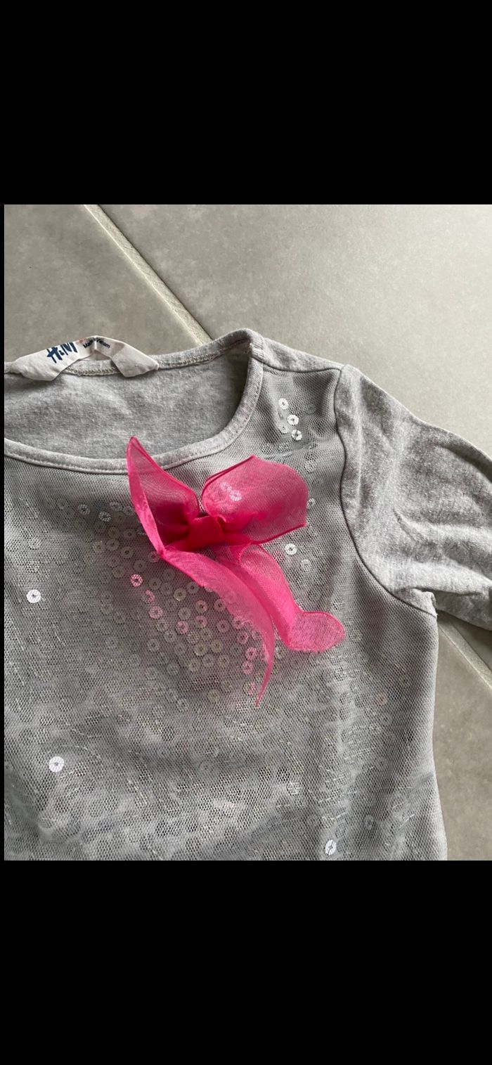 Tee shirt manches longues pailleté 4 ans - photo numéro 6