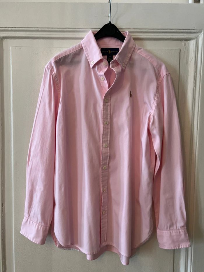 Chemise tunique manches longues logo arrière 10 ans - Ralph Lauren