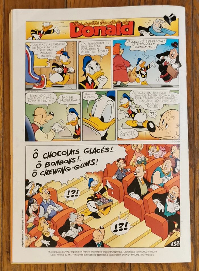 Ancien journal de mickey N°2496 avec 1 plateau de jeu 2000 vintage - photo numéro 16
