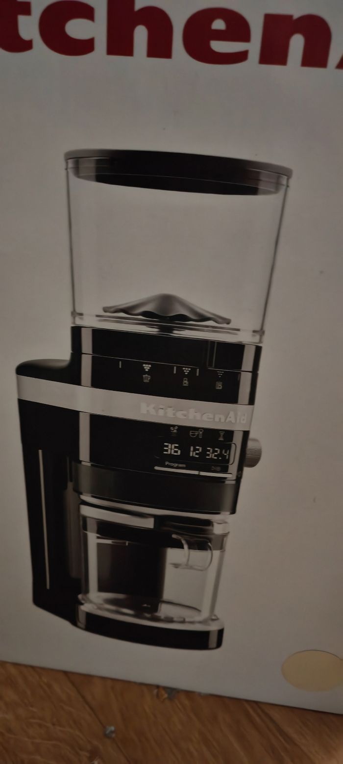 Grinder broyeur Moulin a café électrique Haut de gamme KitchenAid Rouge et crème - photo numéro 6