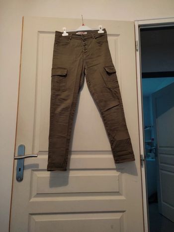 Pantalon kaki,taille haute