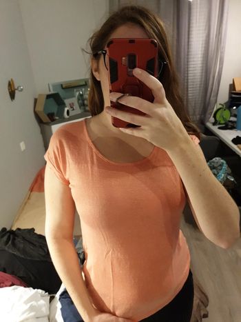 Tee shirt orange