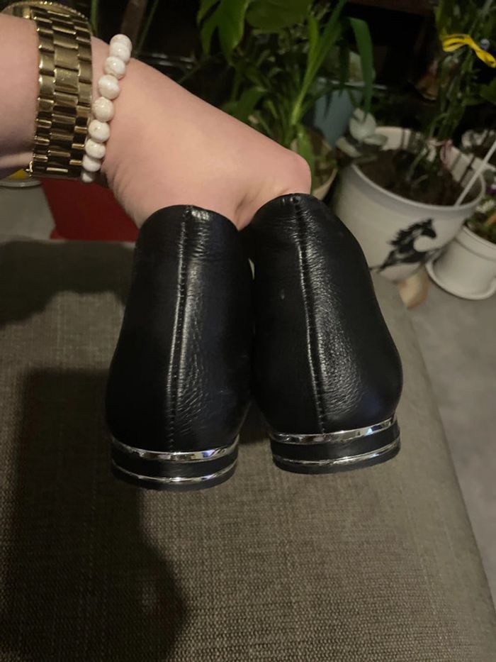 Bottines exclusives en cuir, noir - photo numéro 4