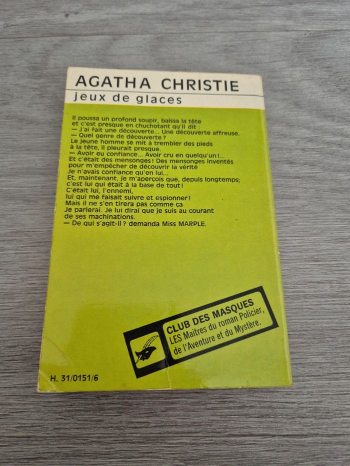 Jeux de glaces Agatha Christie - photo numéro 2