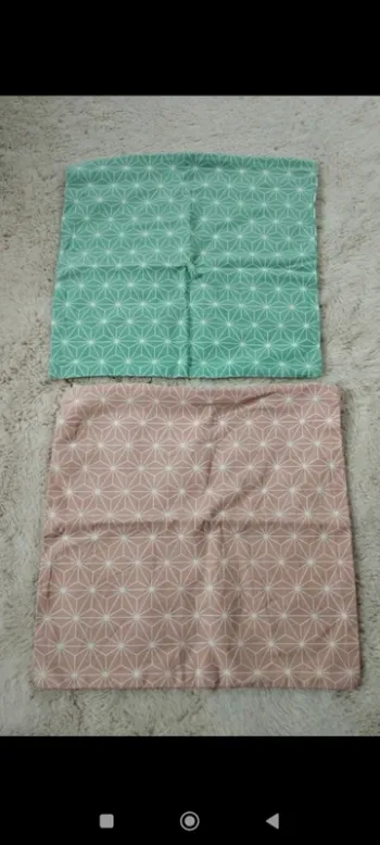 Lot de 2 housses de coussins 40x40 la redoute