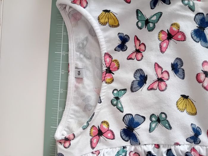 T-shirt manches longues motif papillon multicolore - photo numéro 2