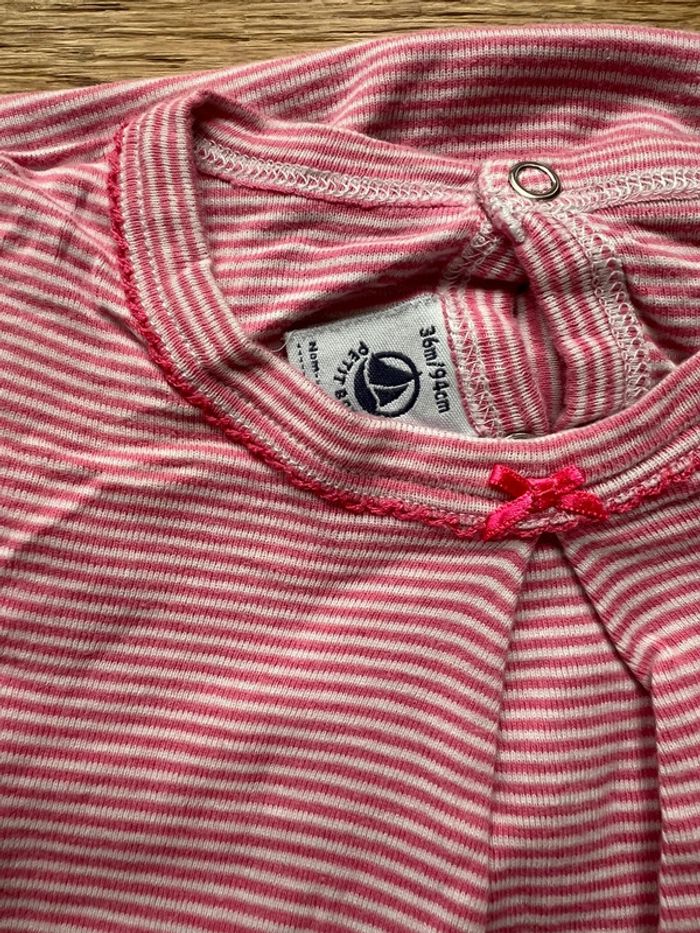 Vend lot de 2 pyjamas coton petit bateau 36 mois bon état - photo numéro 3