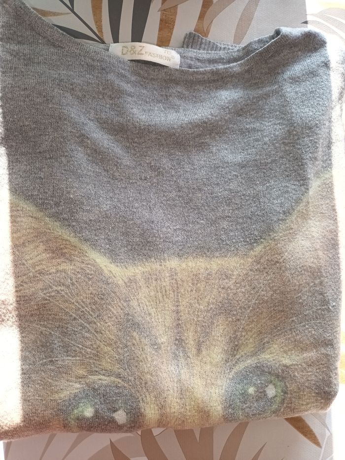 Pull femme M gris D&Z - photo numéro 5