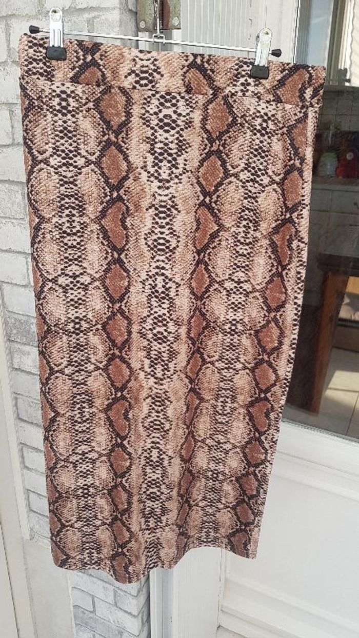 jupe longue style coloris serpent