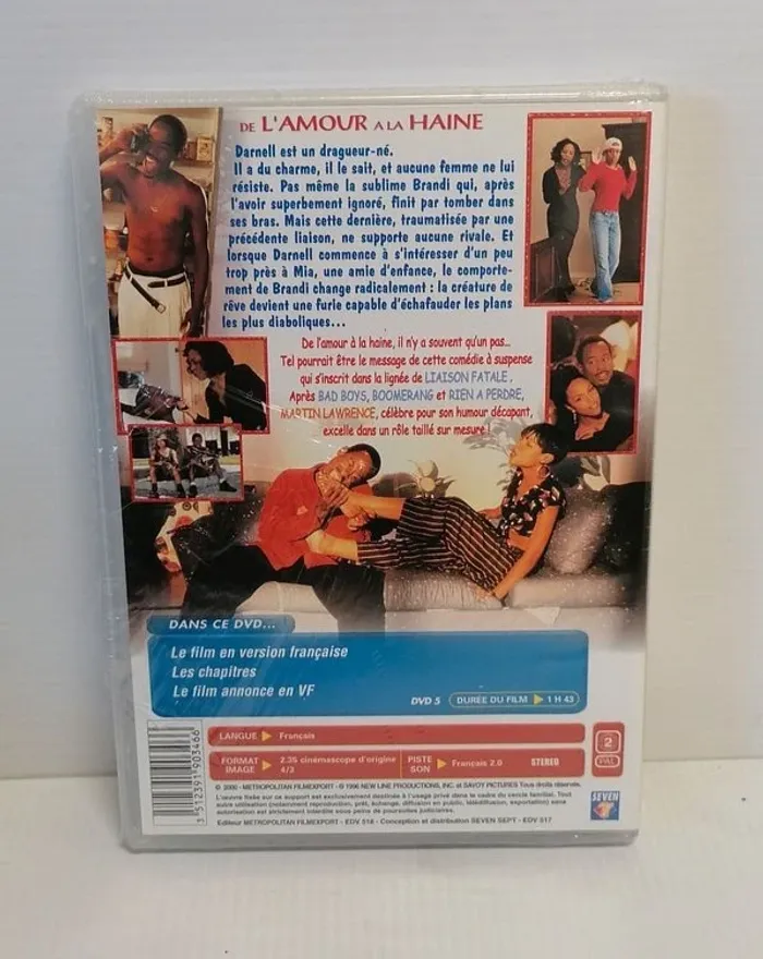 Dvd De L'amour à la haine (Neuf sous blister) - photo numéro 2