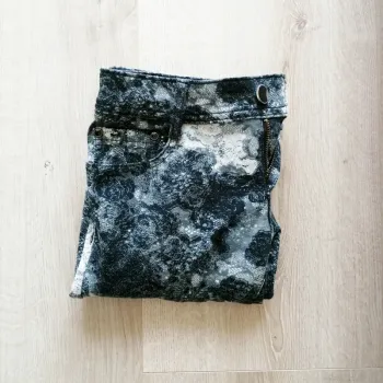Elegant's Deluxe Vintage Jeans pantalon Femme Halloween Noir Blanc Exclusive Collection (Taille M)