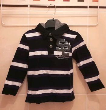 Polo avec capuche T2 ans - V92B