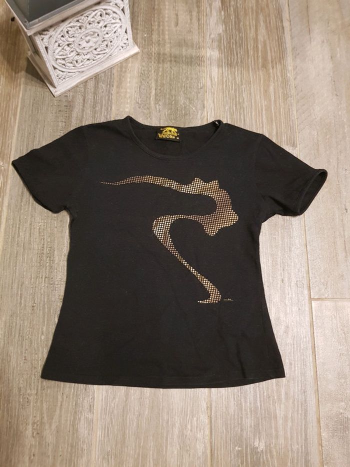 T-shirt Airness noir et doré