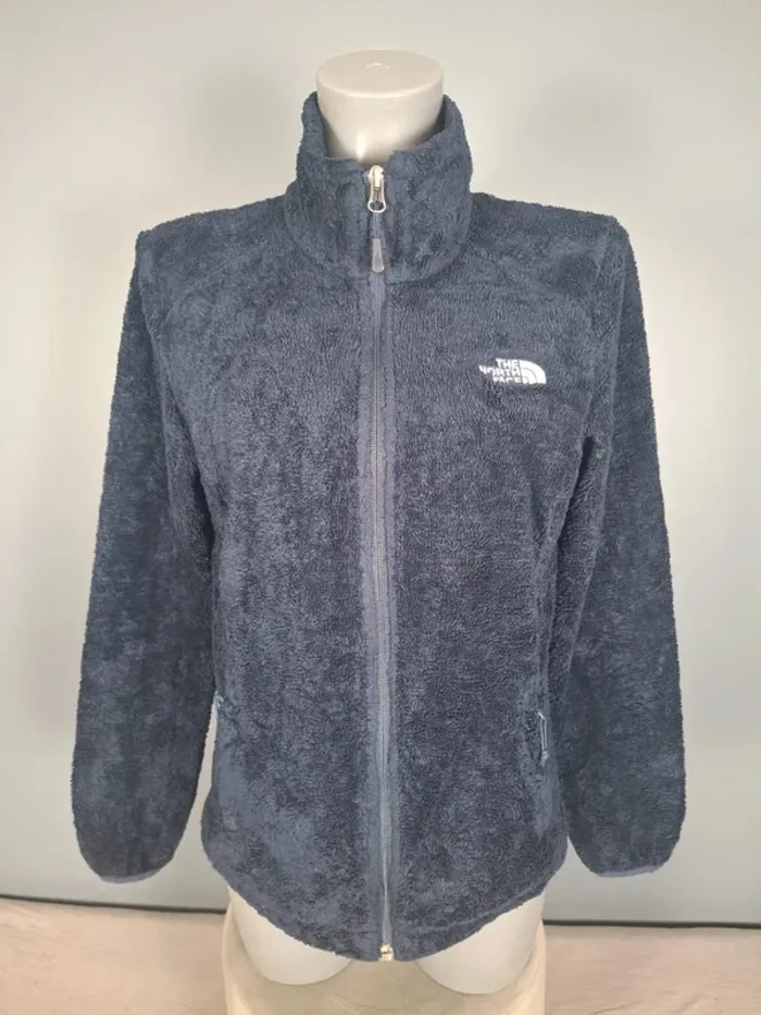 veste The North Face polaire femme zippée bleue – Taille S - brodé (607)