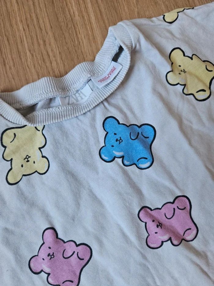 Tee shirt oursons Zara 3/4ans - photo numéro 2