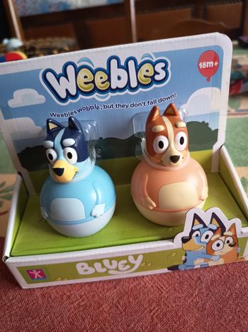 Figurines bascules culbuto Bluey Bingo