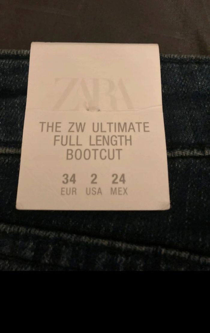 Jeans neuf Zara bootcut taille 34 - photo numéro 4